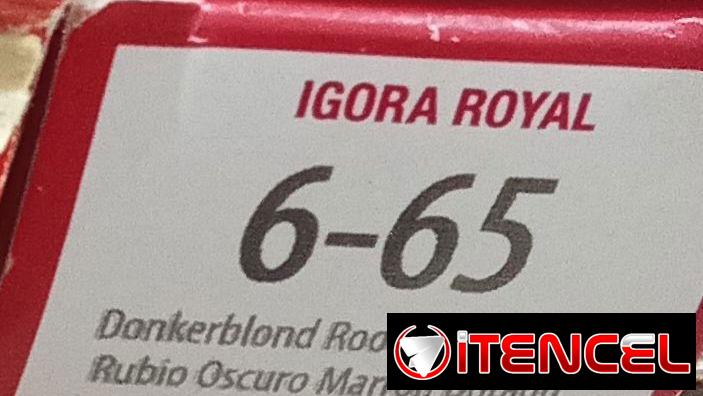 Tinte de pelo  marca Igora marrón dorado