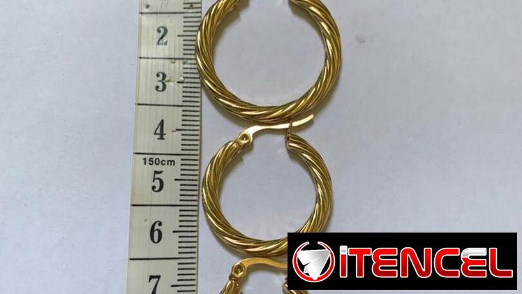 ✨Argollas Torcidas de Acero Inoxidable ✨