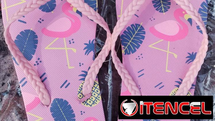 Bonitas chancletas rosadas de playa número 37