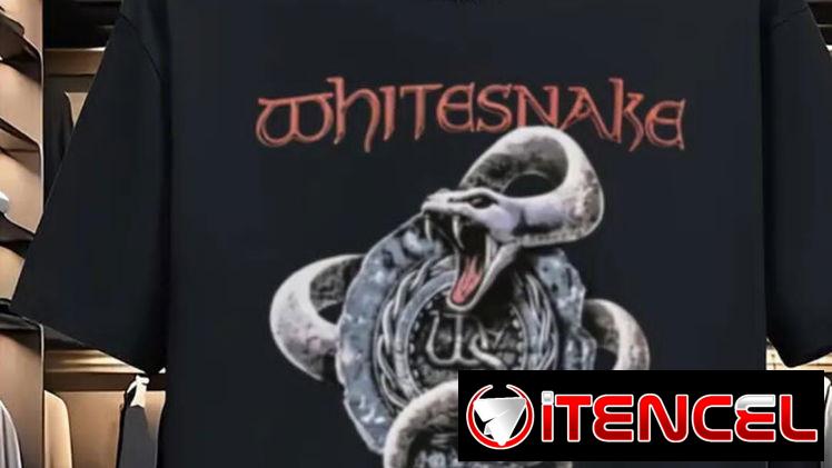 Camisetas negras temáticos de Rock