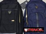 MOCHILA NUEVA CON SEGURA Y USB DE COLORES AZUL Y BEGRA