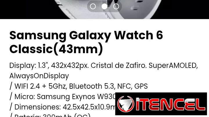 Samsung Galaxy Watch 6. Nuevo con garantía