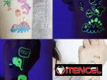 Tatuajes temporales de dinosaurios luminosos | videojuegoshabana.com