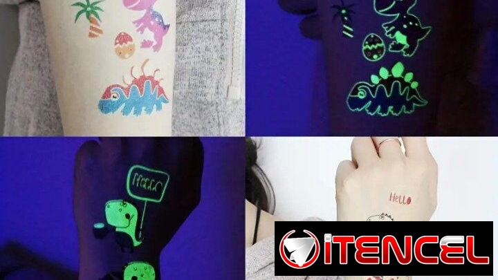 Tatuajes temporales de dinosaurios luminosos | videojuegoshabana.com