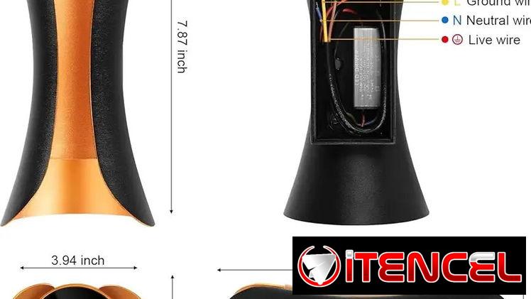 🔶✨ KEYEARTH | APLIQUE ORO MODERNO | LUZ DÍA 12W LED – 15 USD