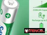 PHILIPS Paquete de 4 Pilas AA Recargables de 1.2V Ni-Mh 2500Mah