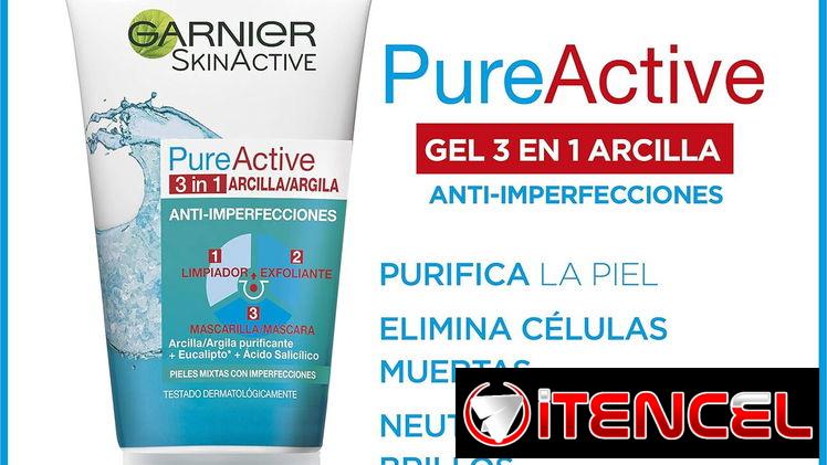 GARNIER SKIN ACTIVE GEL 3 EN 1 ARCILLA, PARA PIELES MIXTAS A GRASAS, LIMPIA, EXFOLIA Y MATIFICA, 150ML