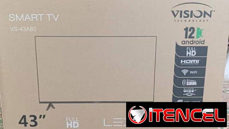 Smart TV 43 Pulgadas marca Visión (Híbrido) cajita HD interna y soporte de pared Precio $335 USD transporte