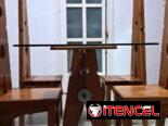 Se vende mesa de madera hecha por el artista de la plástica Nelson Dominguez con el Certificado de Autenticidad.
