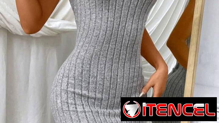 Vestido unicolor de canale talla Xs
