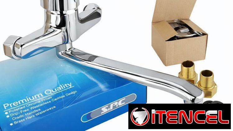 Llave mezcladora de fregadero de pared