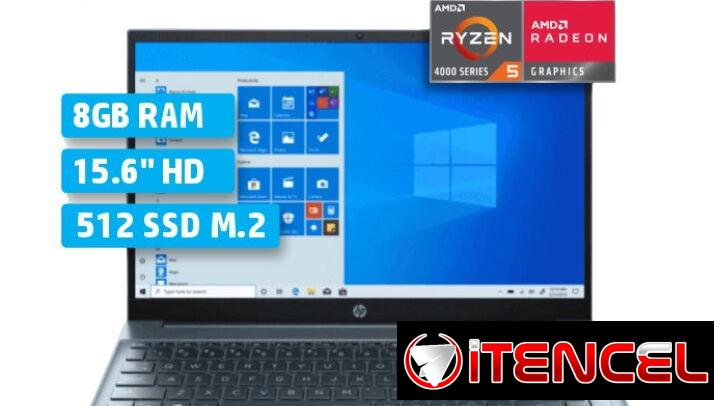 Laptop HP AMD Ryzen 5 4500U 512G M2 8RAM. Best Performance. Exclusivo❗❗