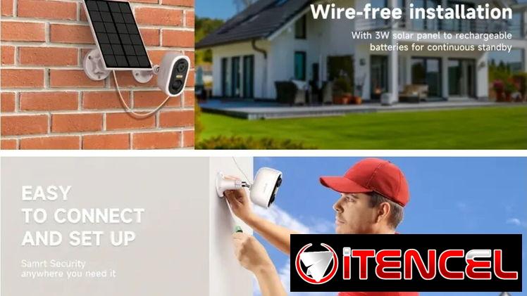 Camara de seguridad con panel solar