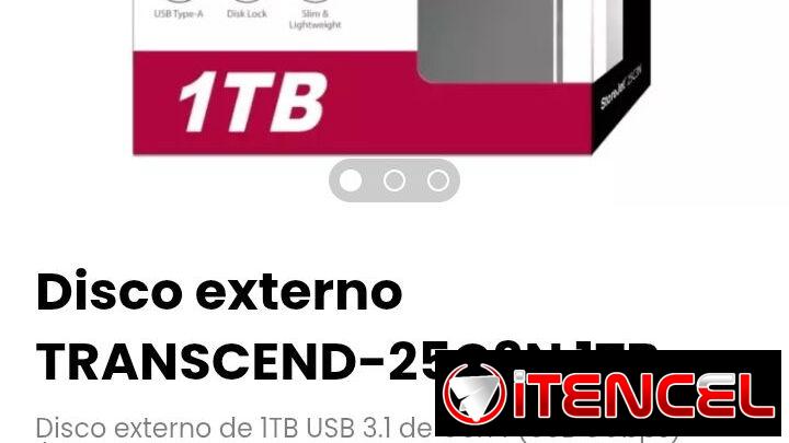 Disco externo TRANSCEND-25C3N 1TB. Nuevo a estrenar