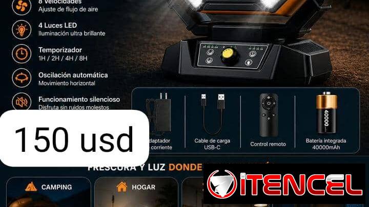 Ventilador recargable