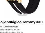 Reloj analógico Tommy 3311. Nuevo
