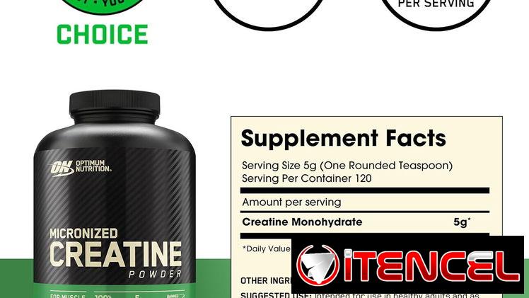 CREATINA MONOHIDRATADA OPTIMUM NUTRITION 120 SERVICIOS