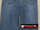 Pantalones de mezclilla para mujer , tela elastizada y gruesa