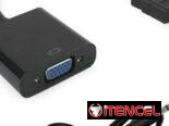 Adaptador HDMI-VGA con salida de audio(HDMI punta Dorada)..Nuevo