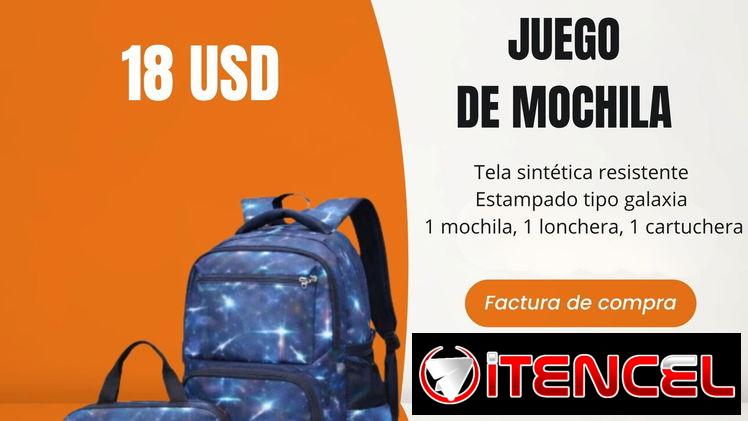 Juego de Mochila con lonchera