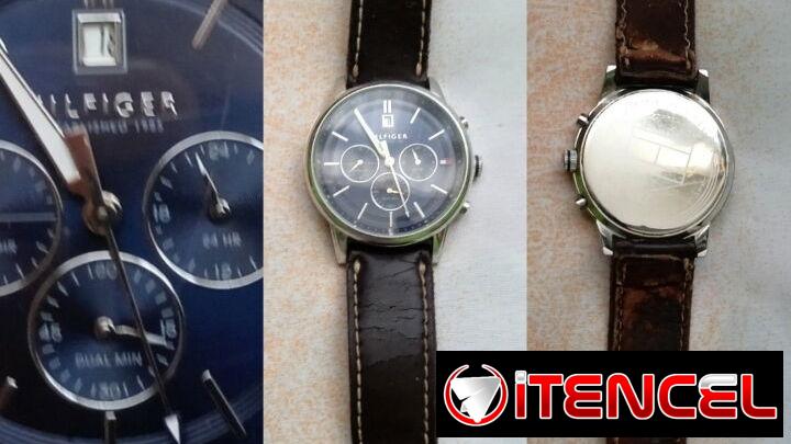 Reloj de hombre Tommy Hilfiger Ojo: batería gastada y la manilla tiene desgaste x detrás. Precio: 6mil CUP / Negociabl