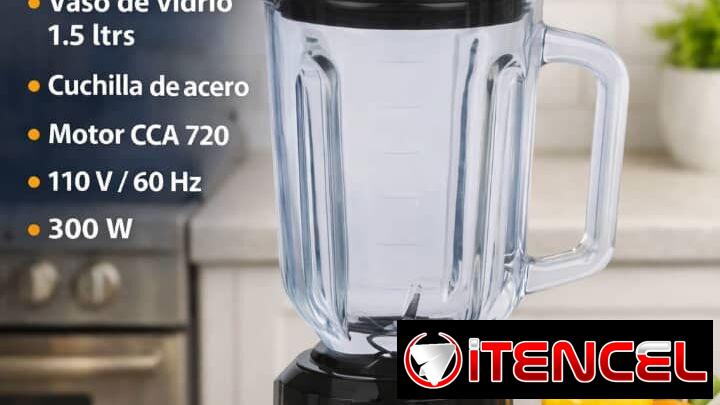 💥 SUPER PRECIO Batidora RUDEN vaso de cristal. 1.5 Litros.