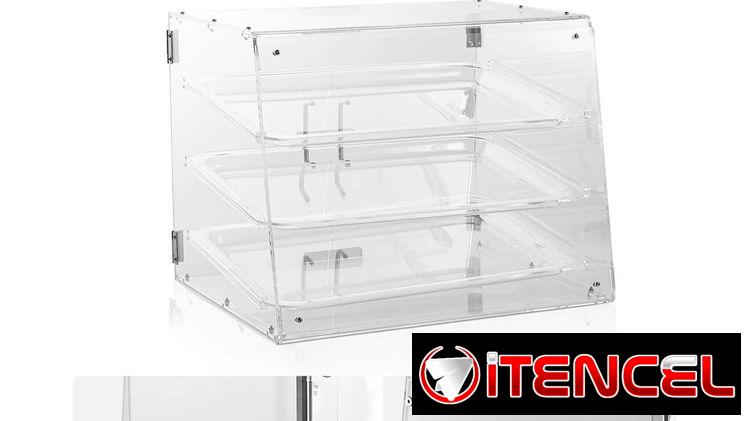 Expositor – Vitrina de Acrílico para dulces 3 divisiones