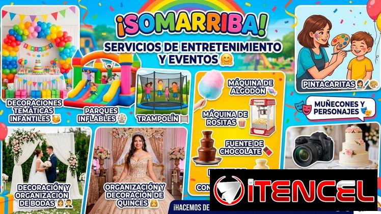 Cumpleaños – Eventos – Bodas- Fiestas- de 15 años