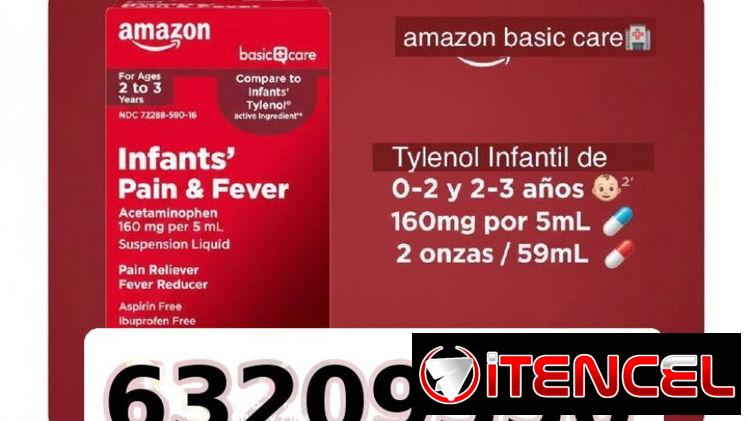 Tylenol Acetaminophen para niños de 2 a 3 años