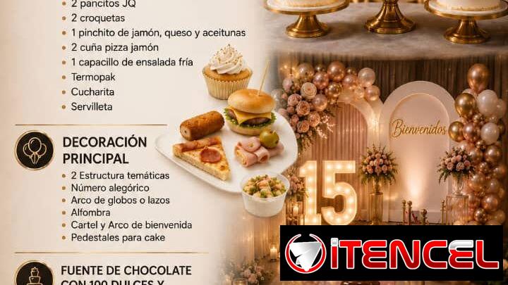 Paquetes de Decoraciones,buffet,cake para fiestas de cumpleaños  y eventos