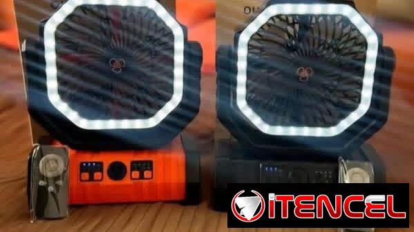 Ventiladores recargables solares f6