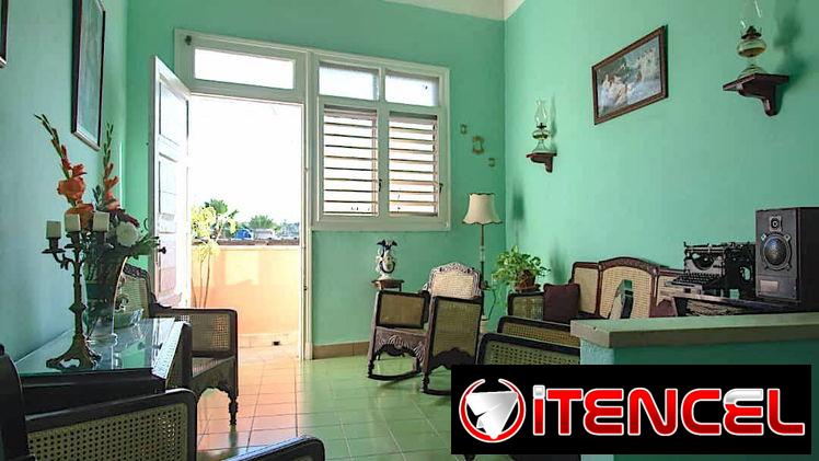 Apartamento independiente en Santa Clara – 2 hab c/baño privado, terraza con vistas – 25 USD por hab