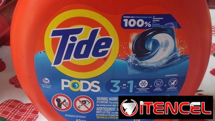 Tide,bolitas para lavar en lavadora,trae 42 piezas,con cloro, aromatizante y suavizante.