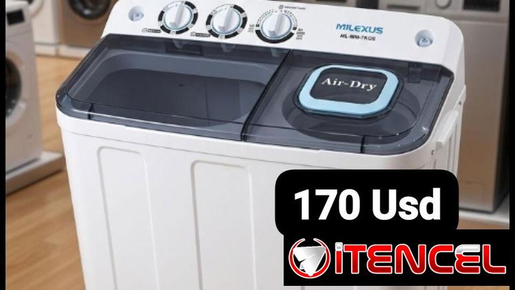 Lavadora Semiautomática Milexus 7 kg, Garantía de 6 meses, Entrega por un mínimo costo adicional para toda La H