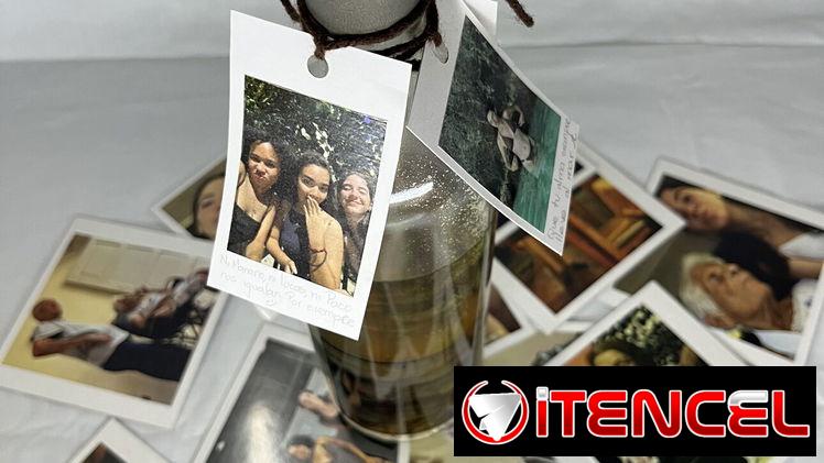 Regalos para el día de los padres (botella y 13 fotos Polaroid)