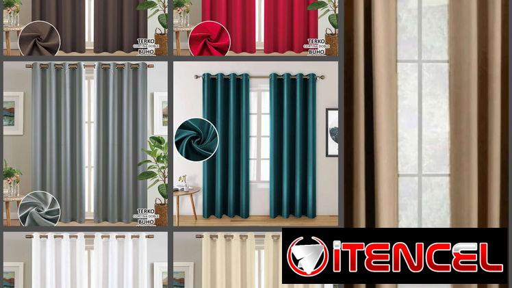 Cortinas Black Out de 2 paños con argollas (eh)