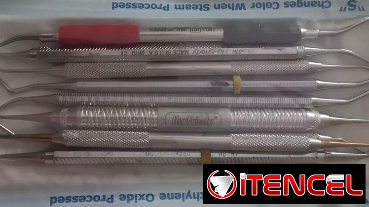 Kit dental de acero inoxidable para limpieza bucal