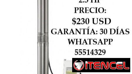 BOMBA DE AGUA SUMERGIBLE U.S.K 2.3 HP, ENTREGA DE FACTURA. VARIEDAD DE ELECTRODOMÉSTICOS, ÚTILES DEL HOGAR, ETC