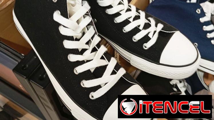 Zapatos tipo converse de boticas de hombre y corte bajo de niñas