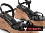 Tacones bajitos. Sandalias de mujer