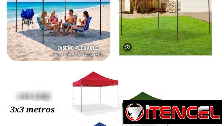 Carpas 3×3 metros 100 usd en rojas verde y azul mensajería disponible para toda la habana