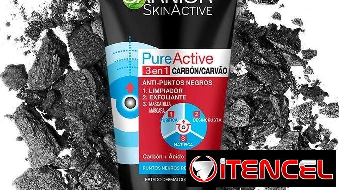 GEL EXFOLIANTE 3 EN 1 CARBÓN PURE ACTIVE 150 ML