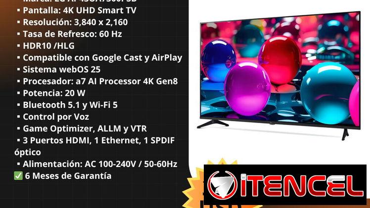 Televisor Smart lg 43″ 4K LG Bluetooth y Wi-Fi