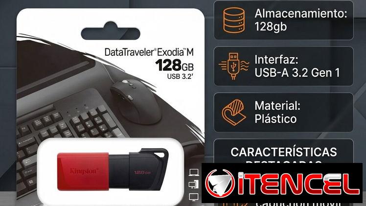 – Memoria Kingston 128gb/-USB-A 3.2 Gen 1/