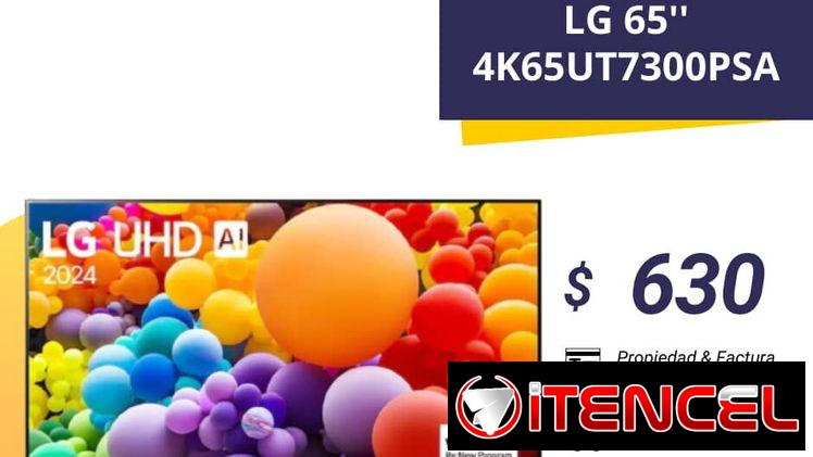 Televisores LG de 50″, 55″, 65″, con 6 meses de garantía
