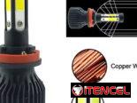 Pareja de bombillos LED H4 4 caras. Nuevo a estrenar por usted.