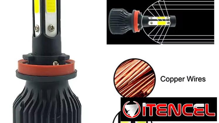 Pareja de bombillos LED H4 4 caras. Nuevo a estrenar por usted.