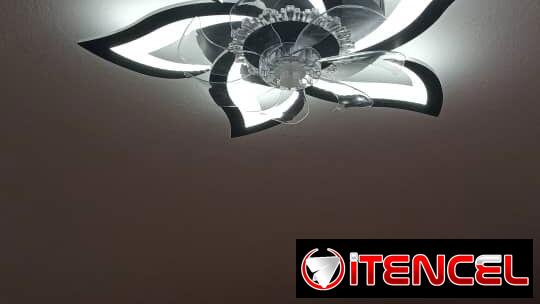 Lámpara de techo con ventilador