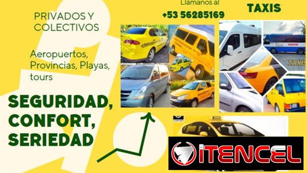 Taxis autos ligeros, micros, Transfer en buses