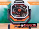 Ventilador Recargable F6 20000 mAh Con Linterna LED, 20000 mAh de Oscilación Automática con Batería con Control Remoto/